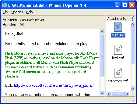 Winmail Opener 2011